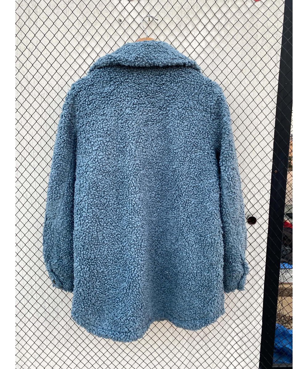 Blue teddy jacket