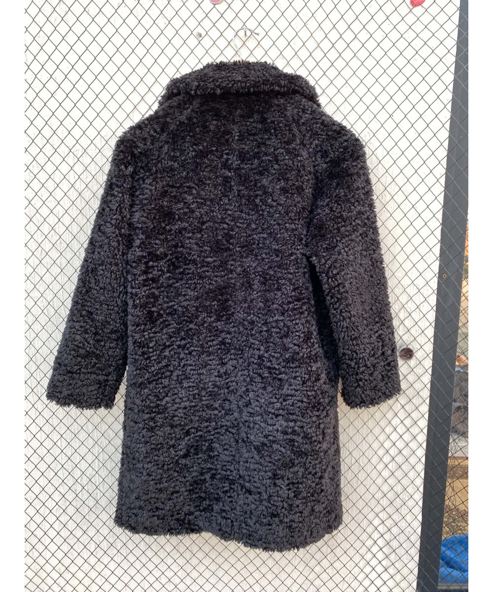 Black fur coat