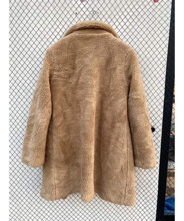 Brown teddy coat