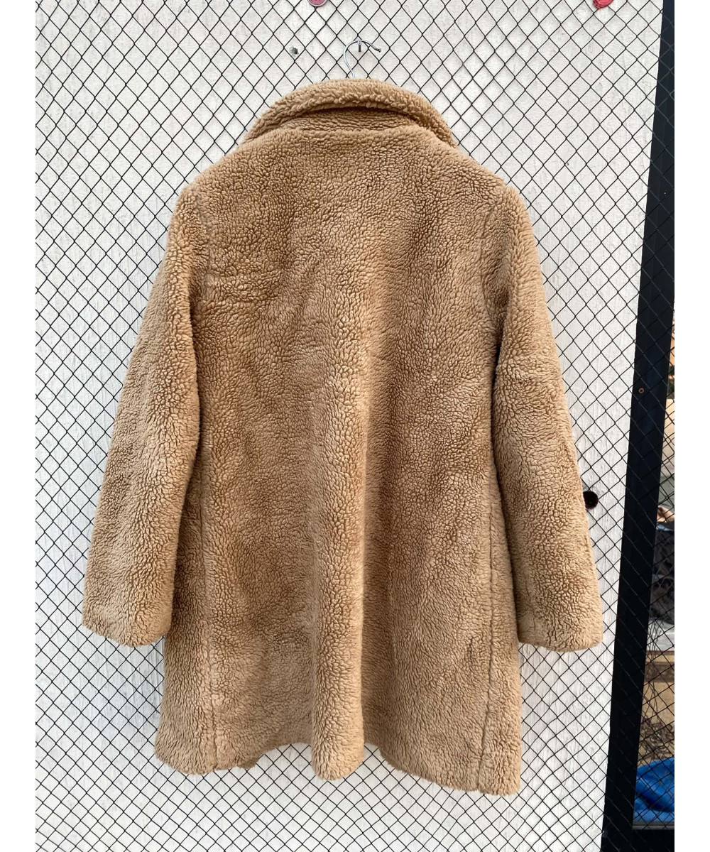 Brown teddy coat