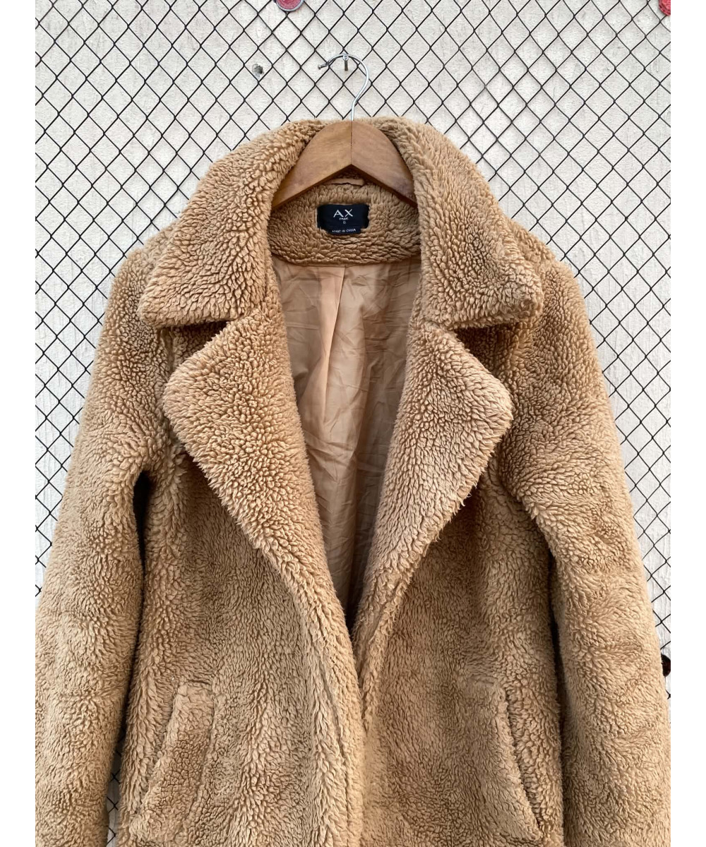 Brown teddy coat