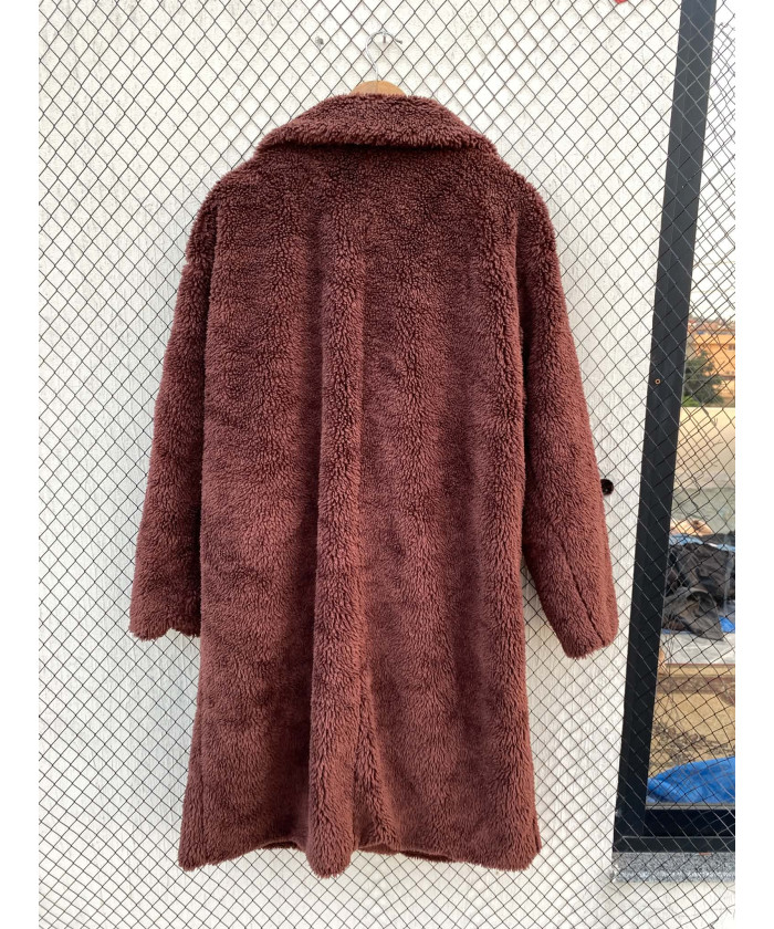 Long teddy coat