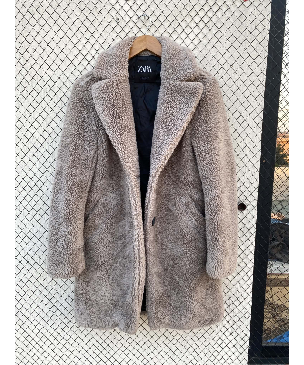 Gray teddy coat