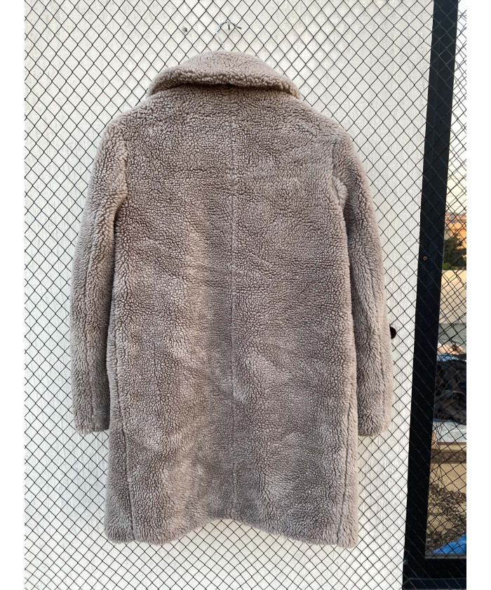 Gray teddy coat