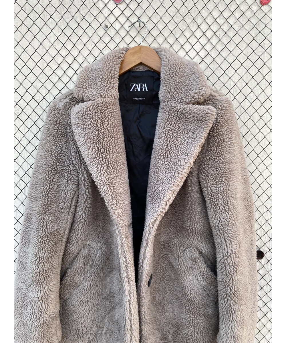 Gray teddy coat