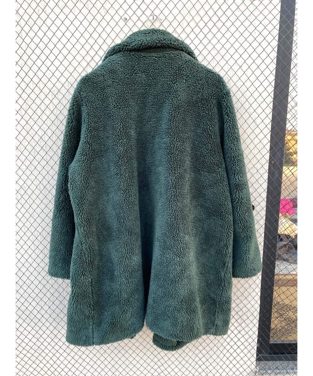 Green teddy coat