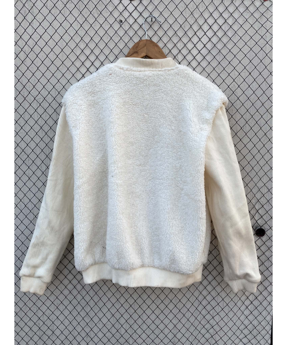 Cream colored teddy jacket
