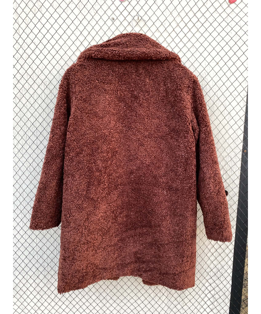 Long teddy coat
