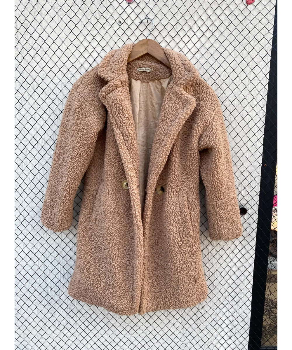 Amber brown, teddy coat