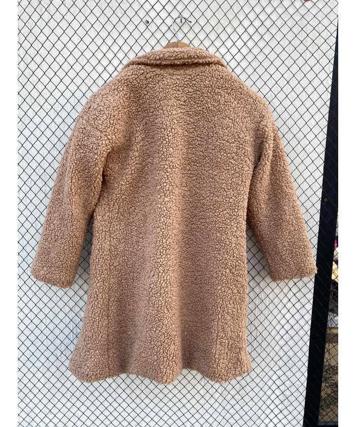 Amber brown, teddy coat