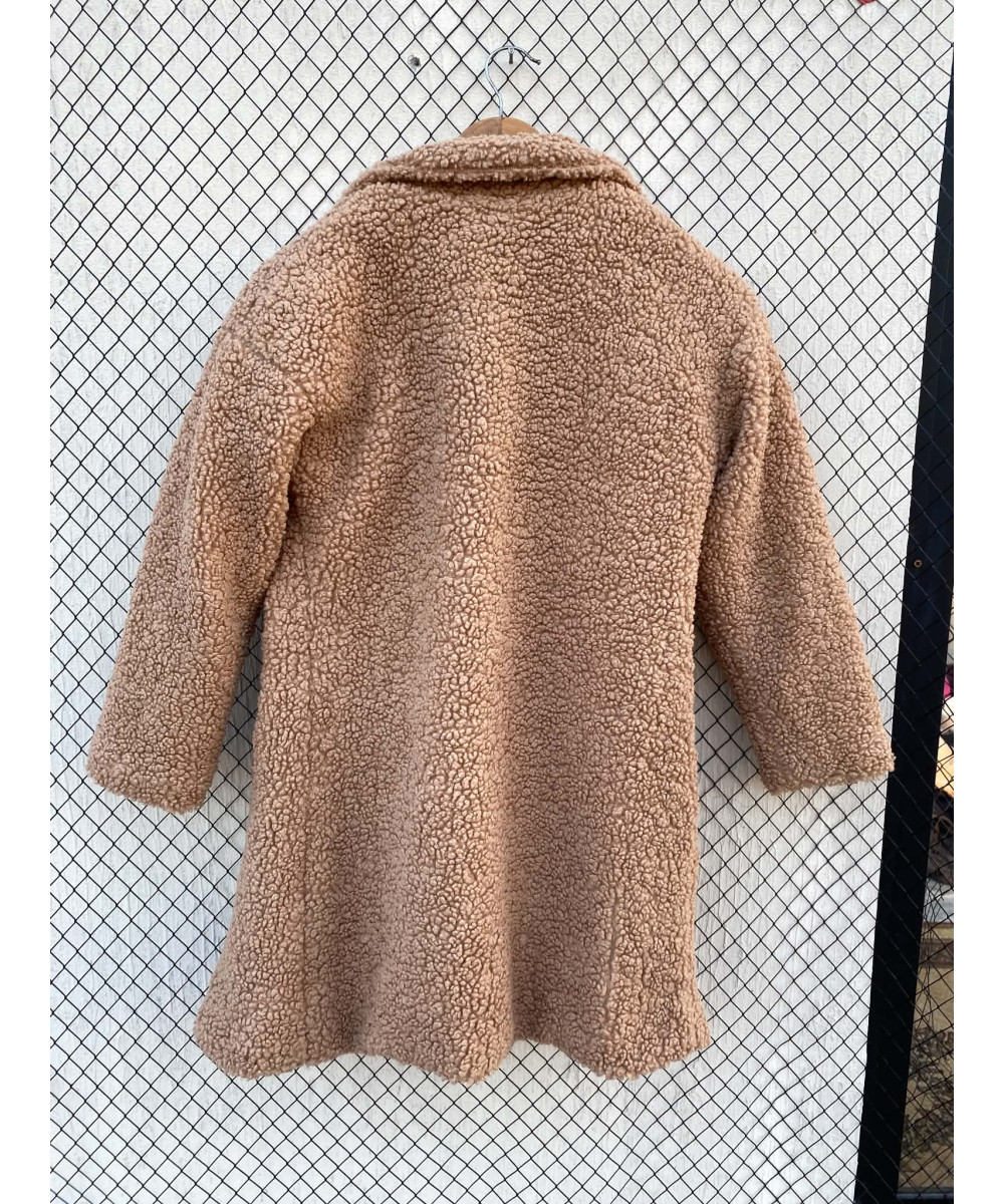 Amber brown, teddy coat