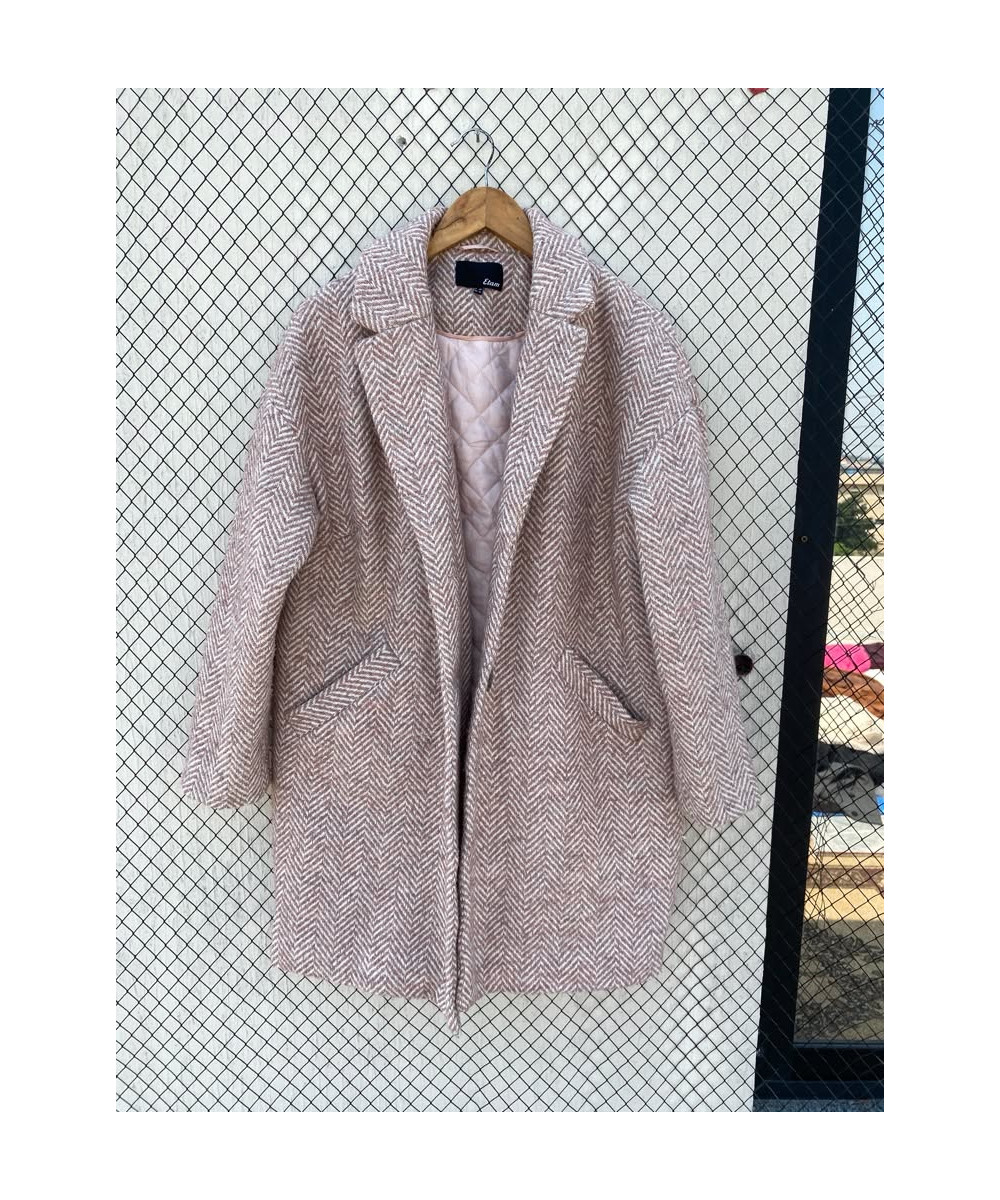 Light pink, wool coat