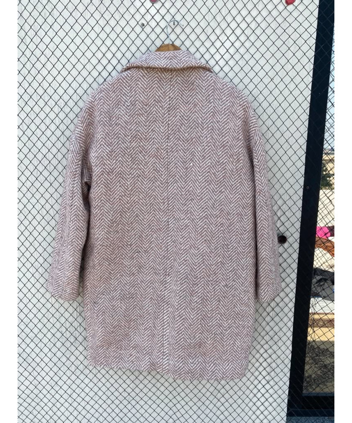 Light pink, wool coat