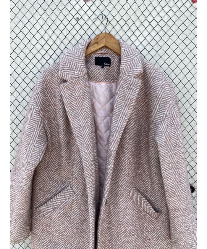 Light pink, wool coat