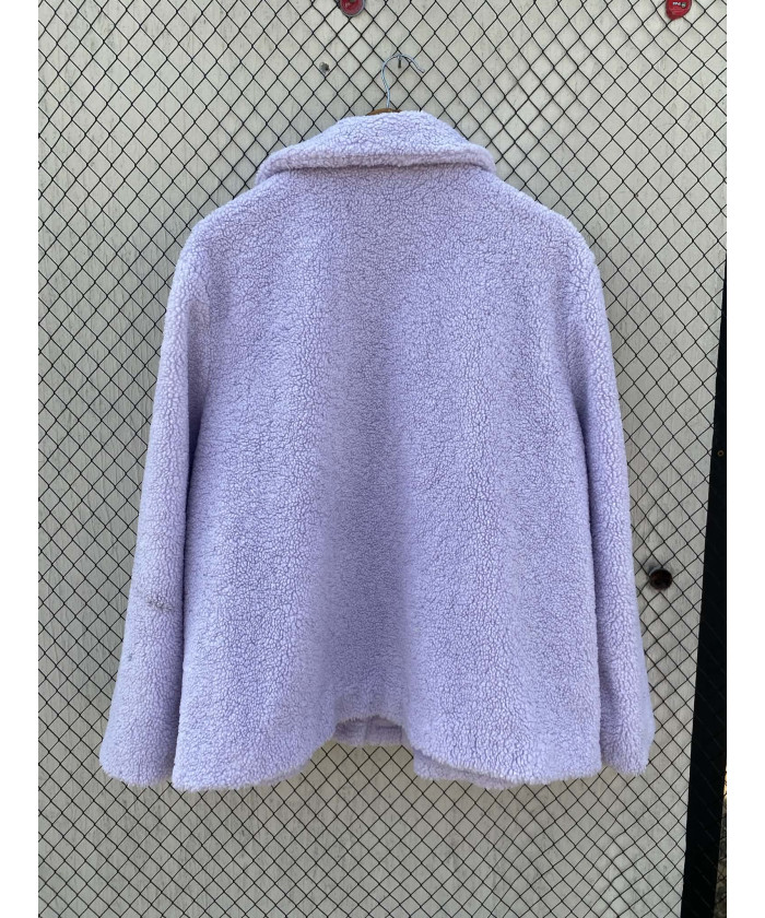 Lilac colored, teddy jacket