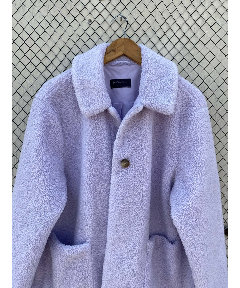 Lilac colored, teddy jacket