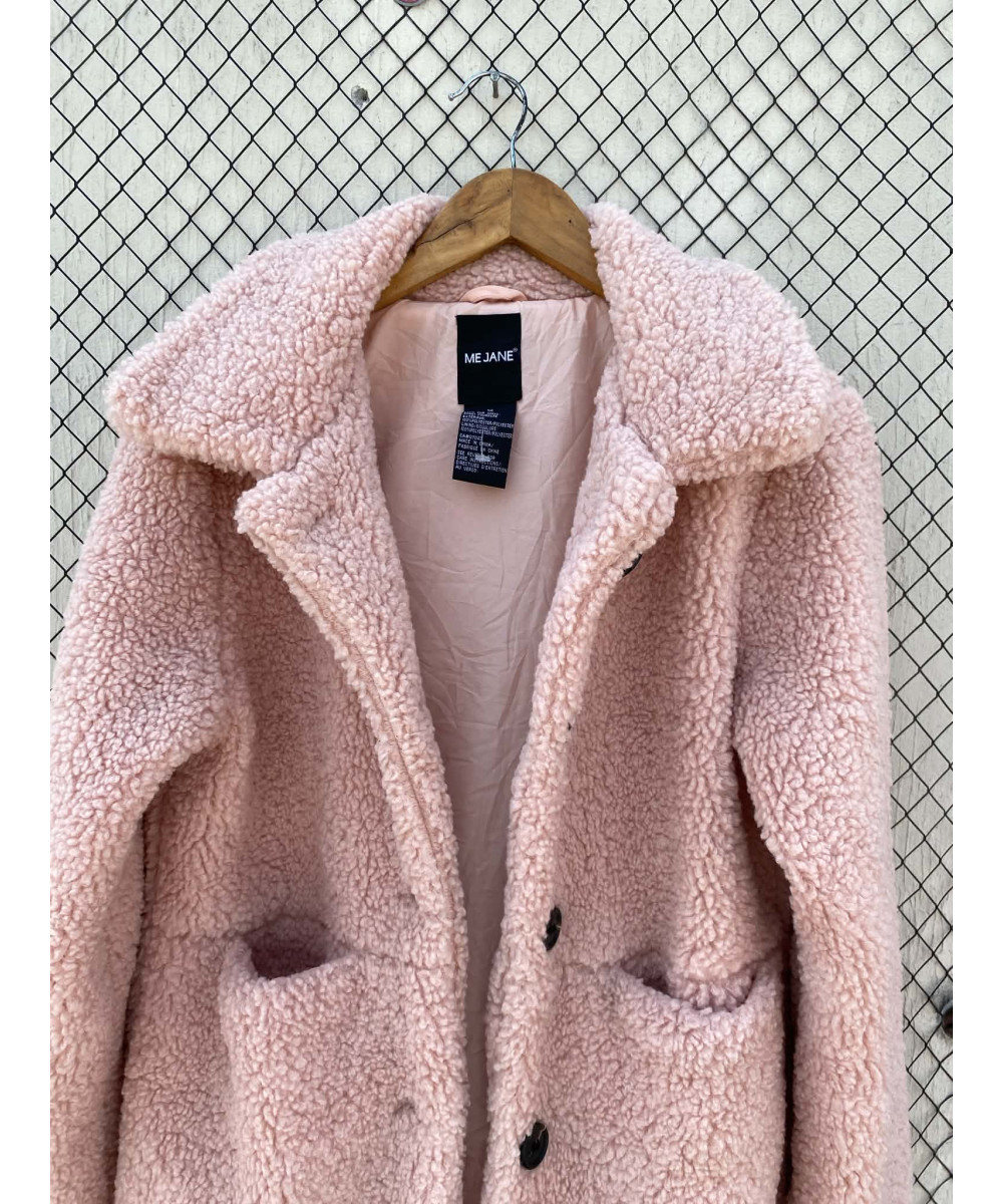 Light peach colored, teddy jacket