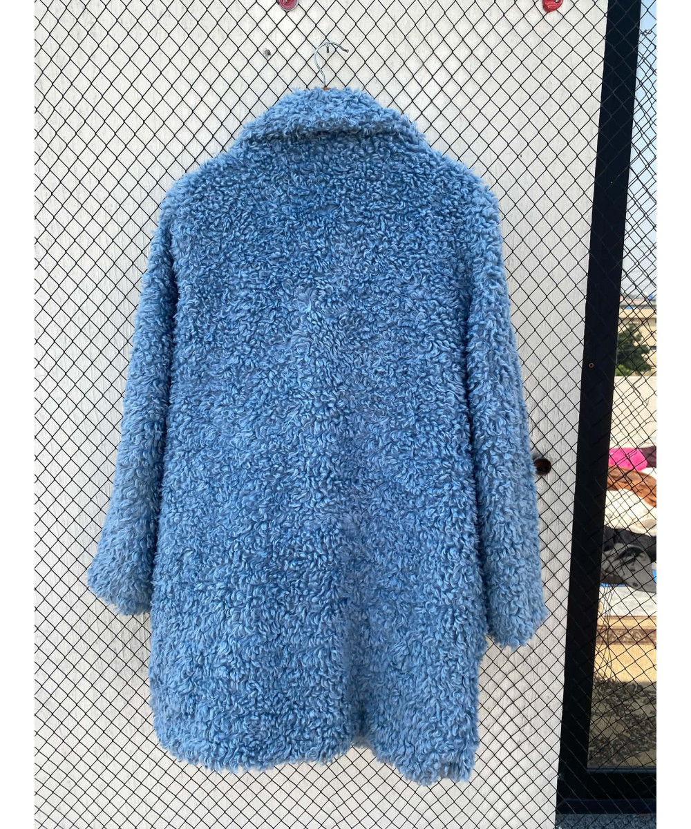 Cobalt blue, teddy jacket
