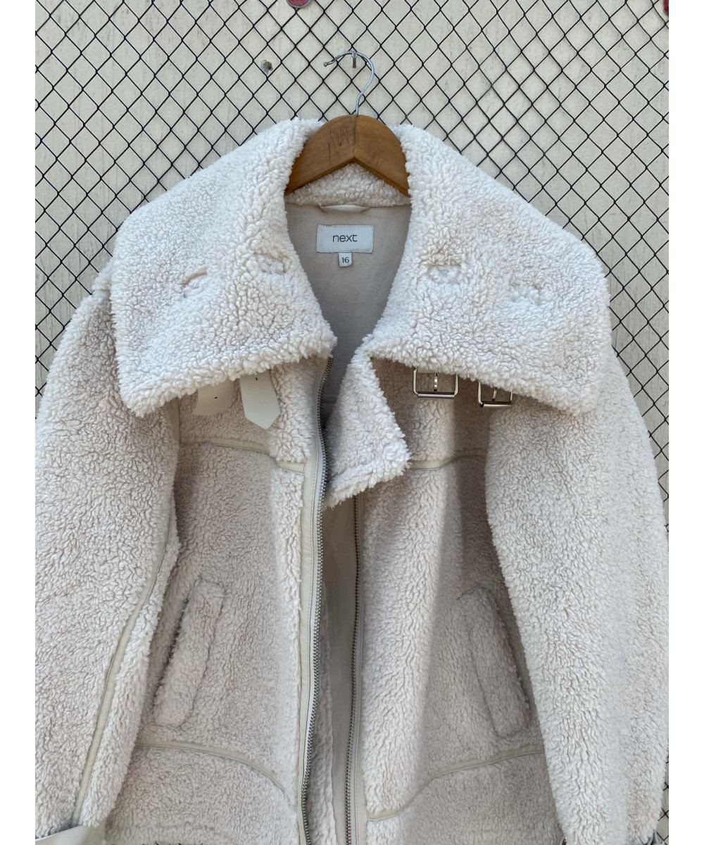 Cream colored teddy jacket