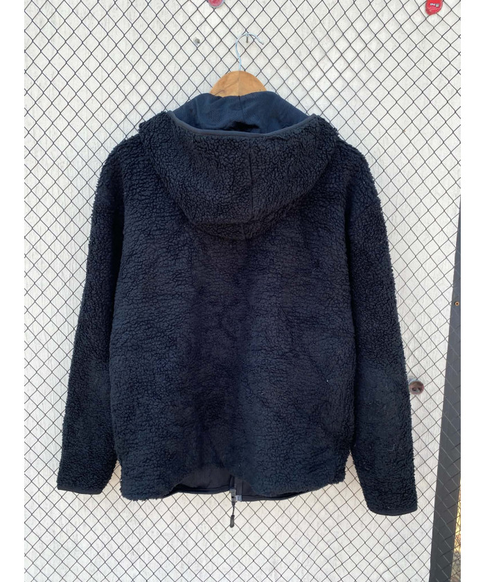 Black, teddy zipper jacket