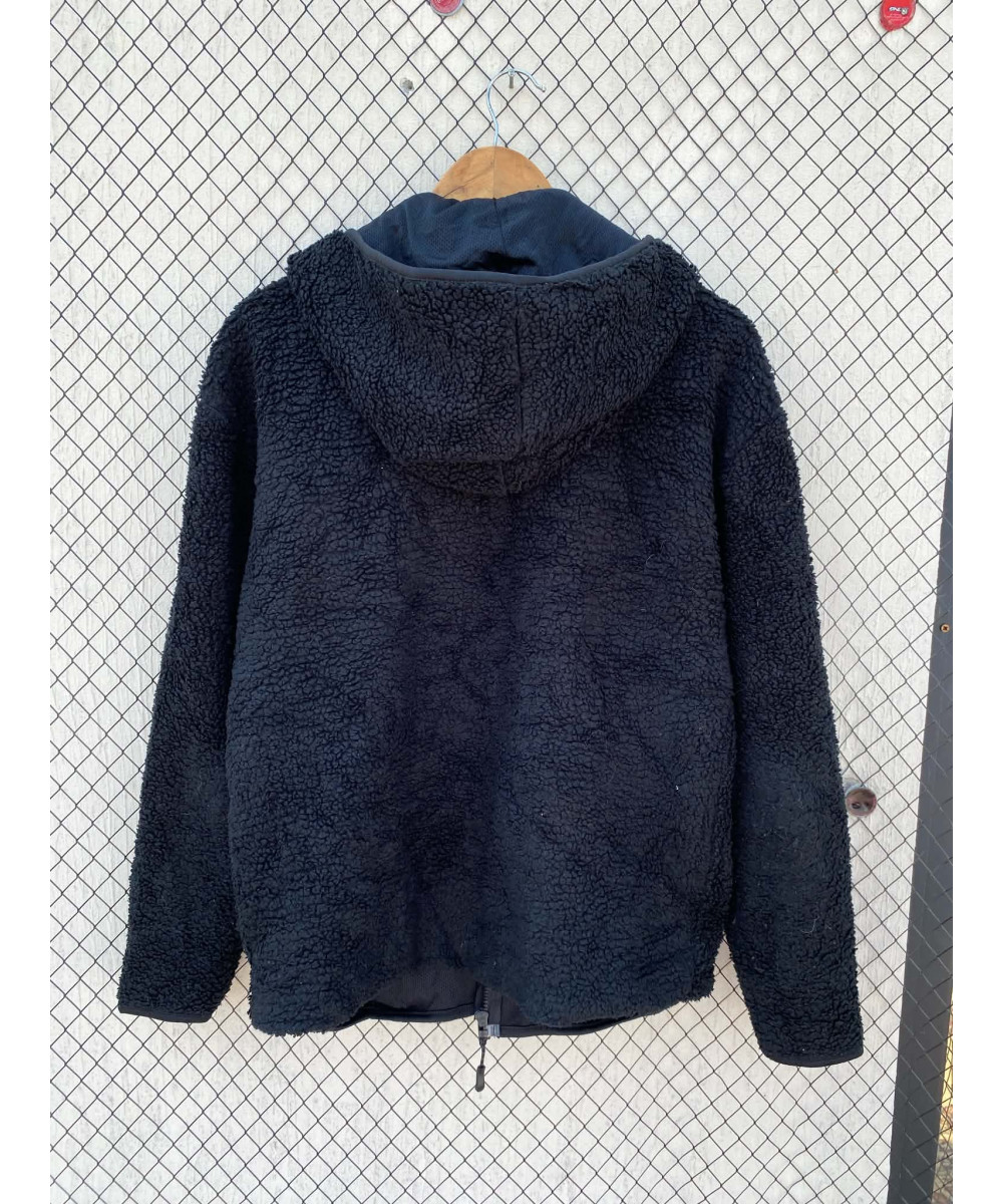 Black, teddy zipper jacket
