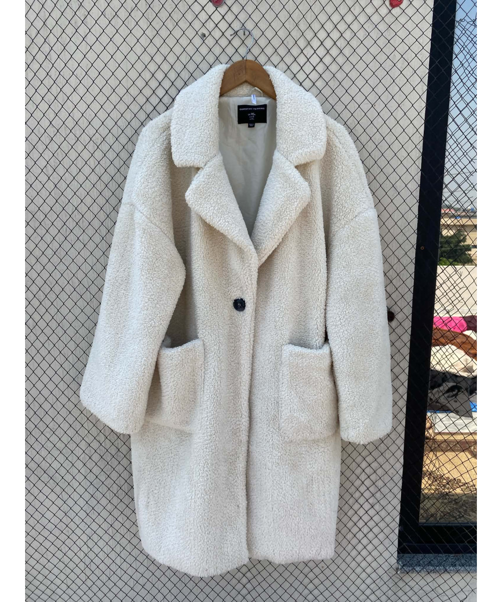 Cream colored teddy coat