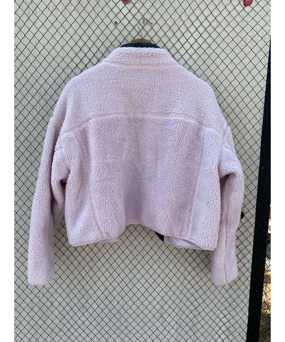 Lilac colored, teddy, zipper jacket