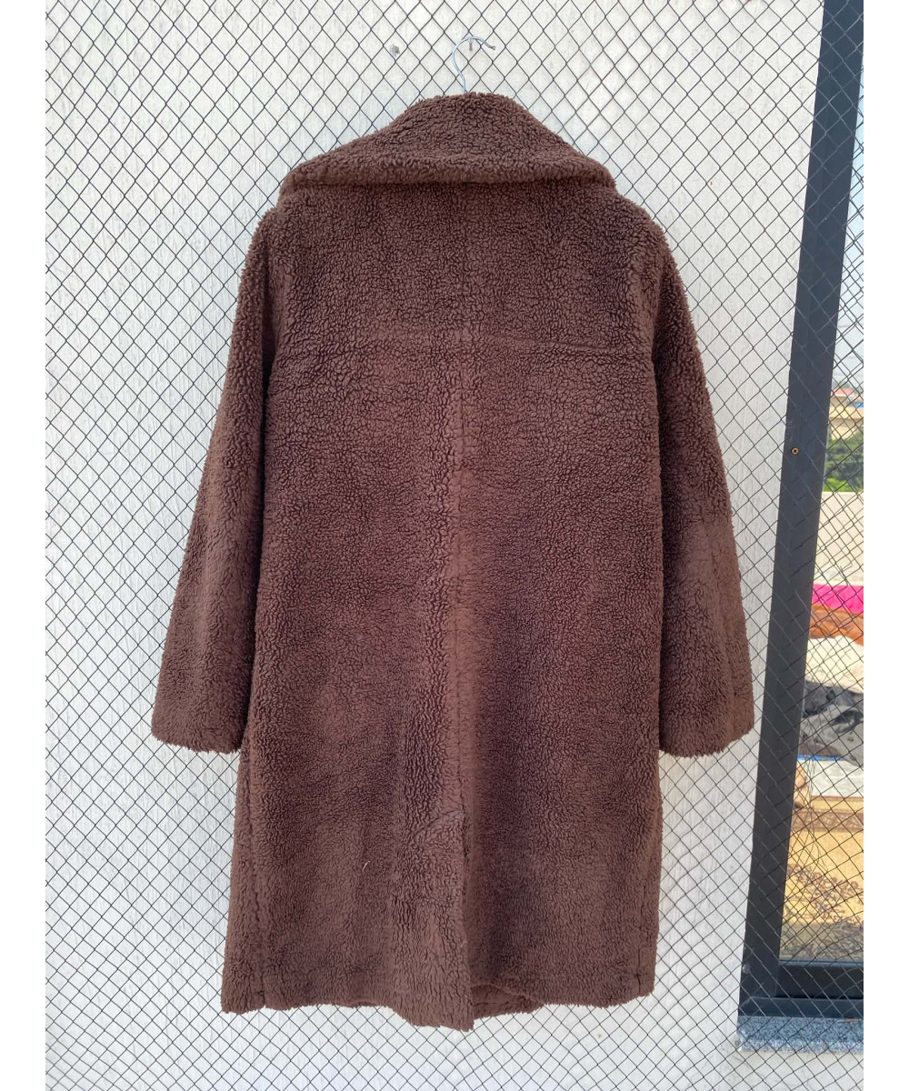 Brown teddy coat