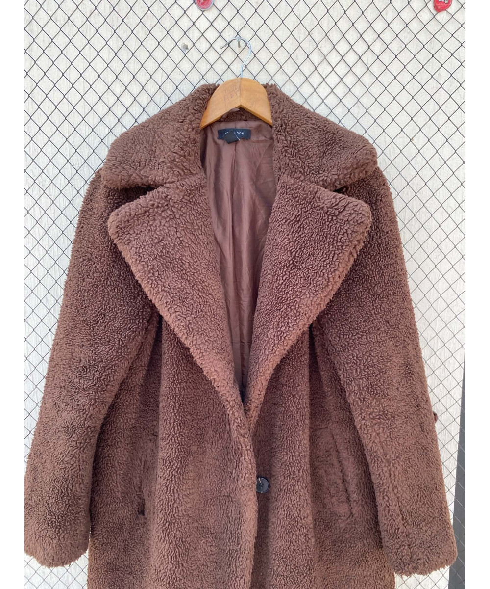Brown teddy coat