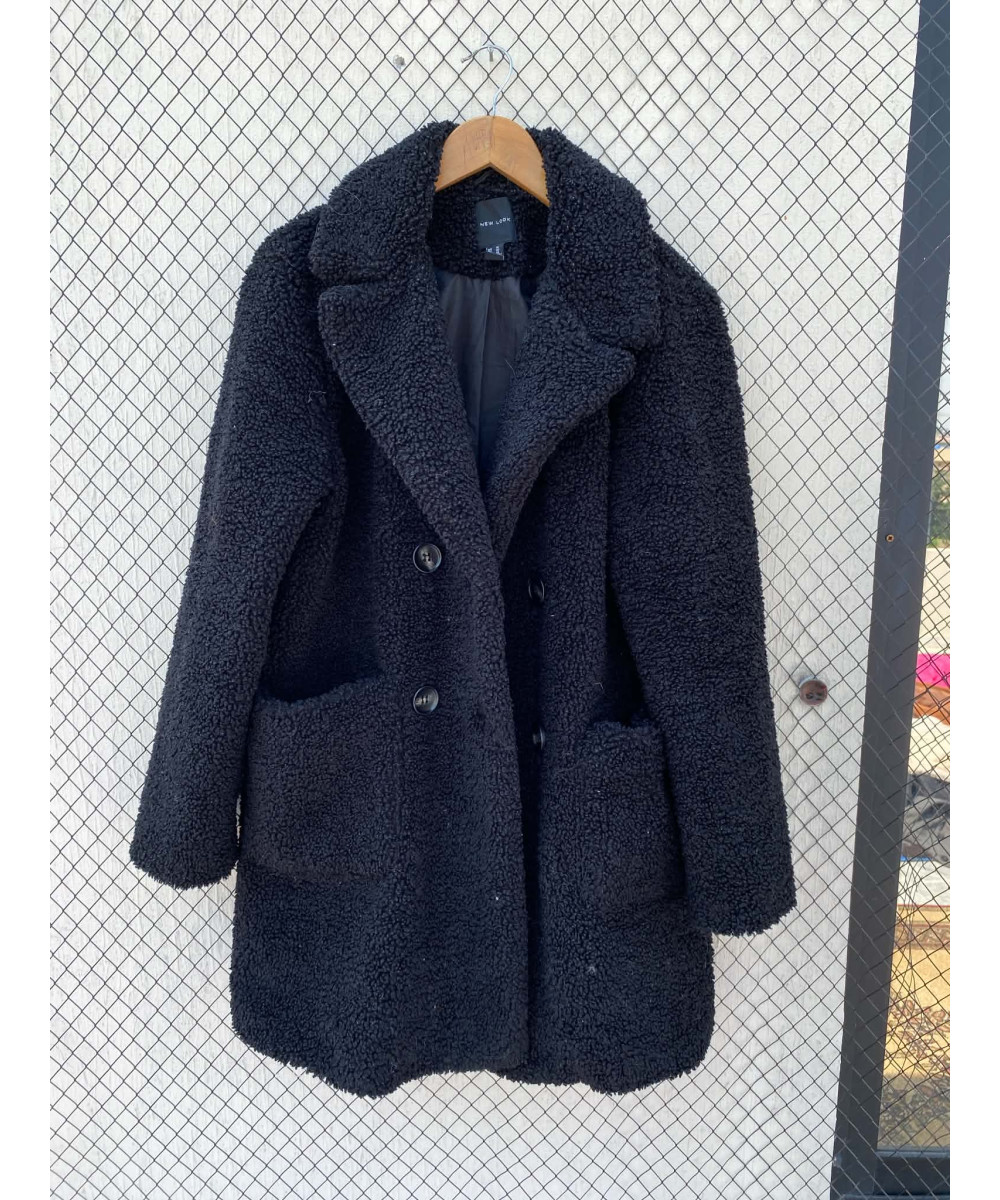 Black teddy coat
