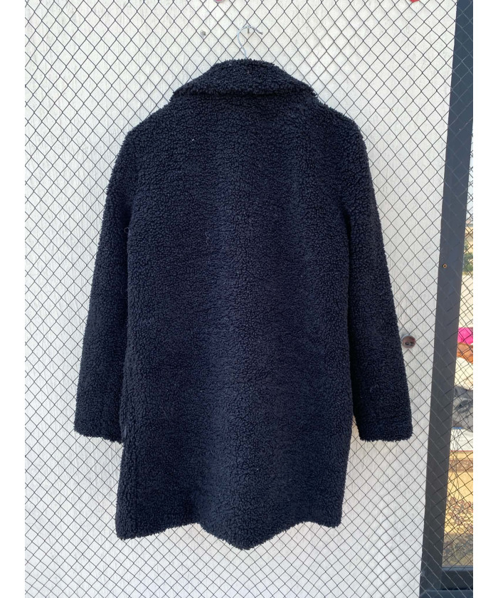 Black teddy coat