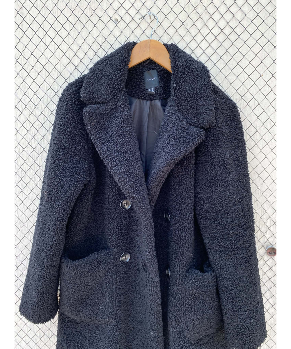 Black teddy coat