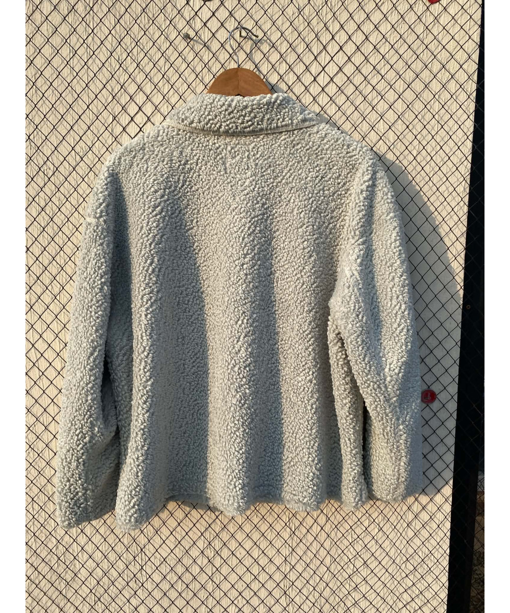 Mint green colored, teddy shacket