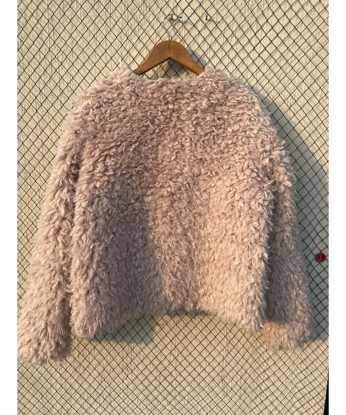 Beige, fur jacket
