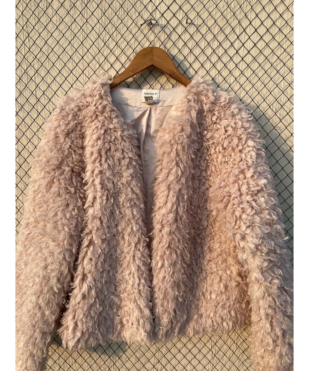 Beige, fur jacket
