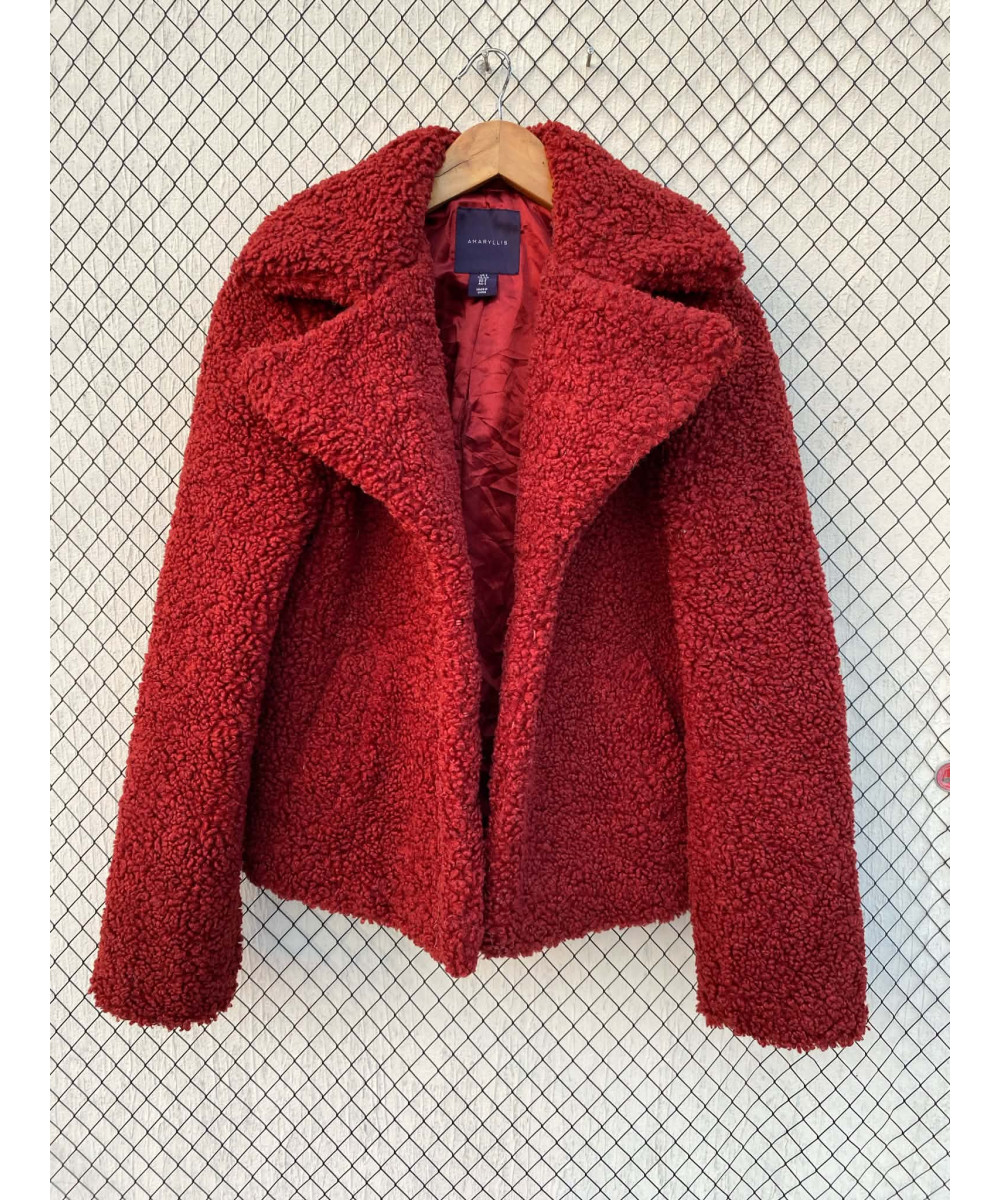 Red teddy jacket
