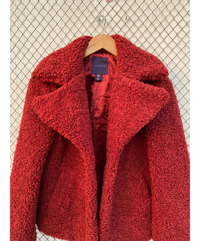 Red teddy jacket