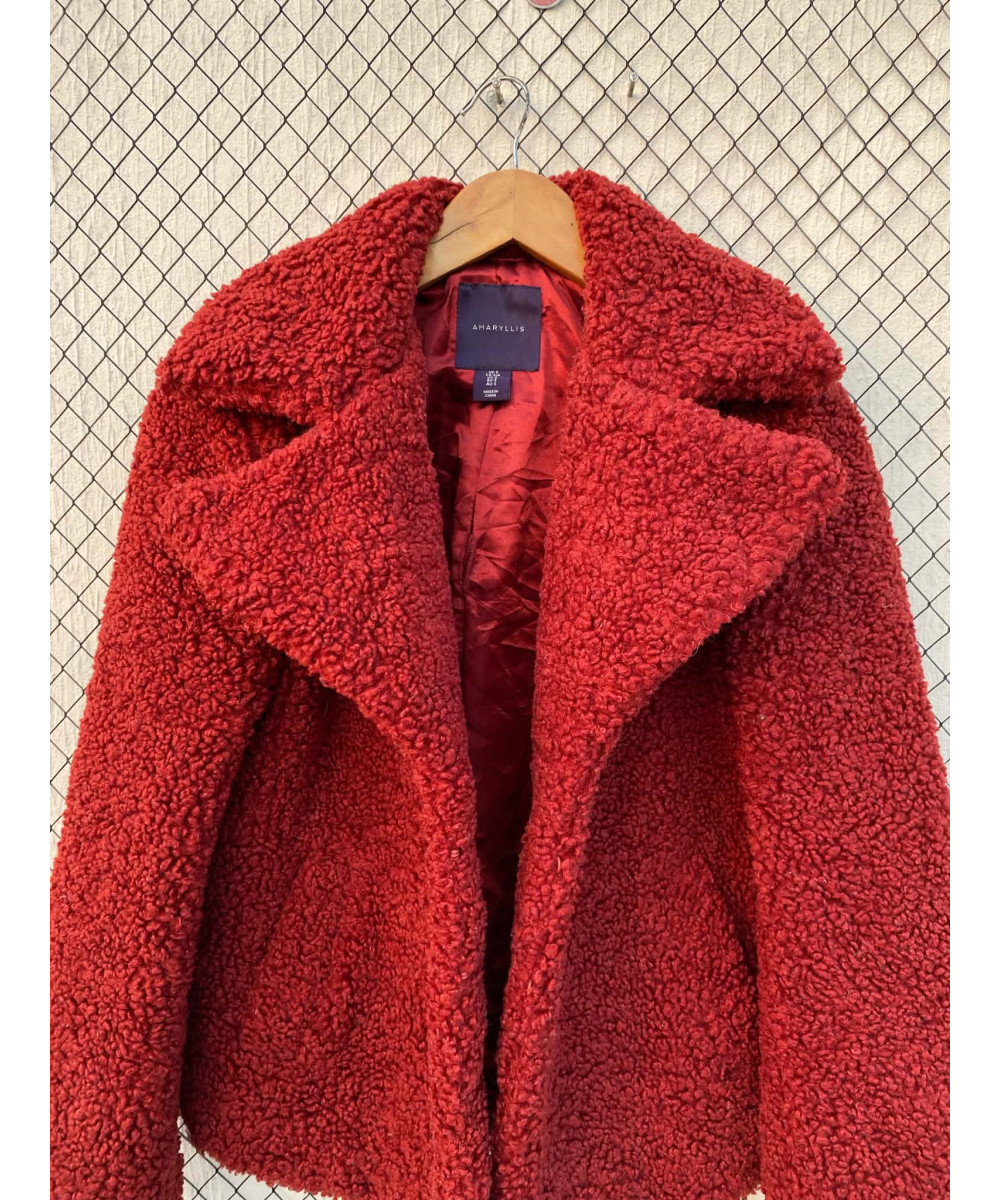 Red teddy jacket