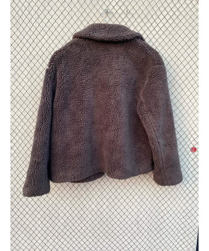 Brown teddy jacket