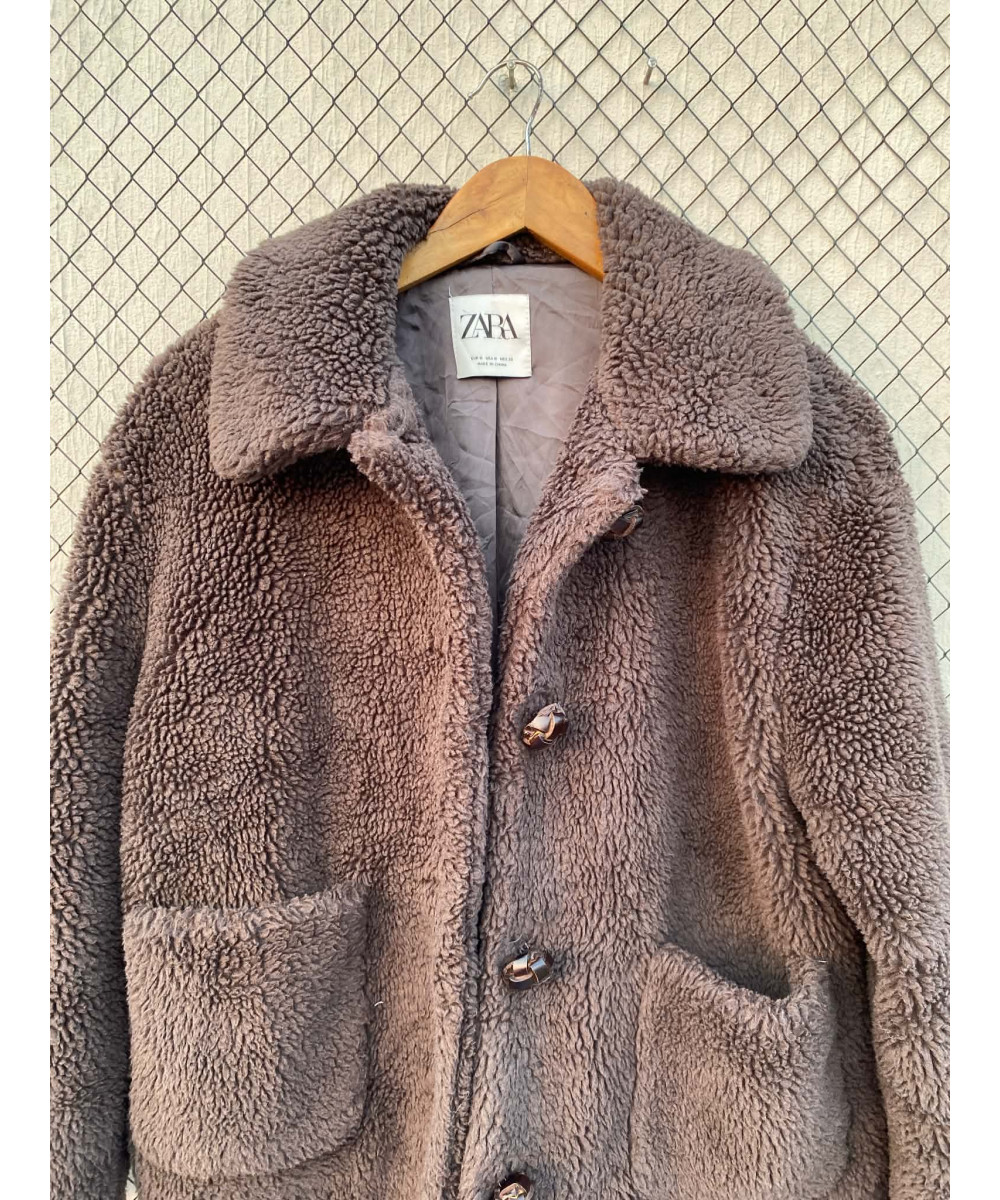 Brown teddy jacket