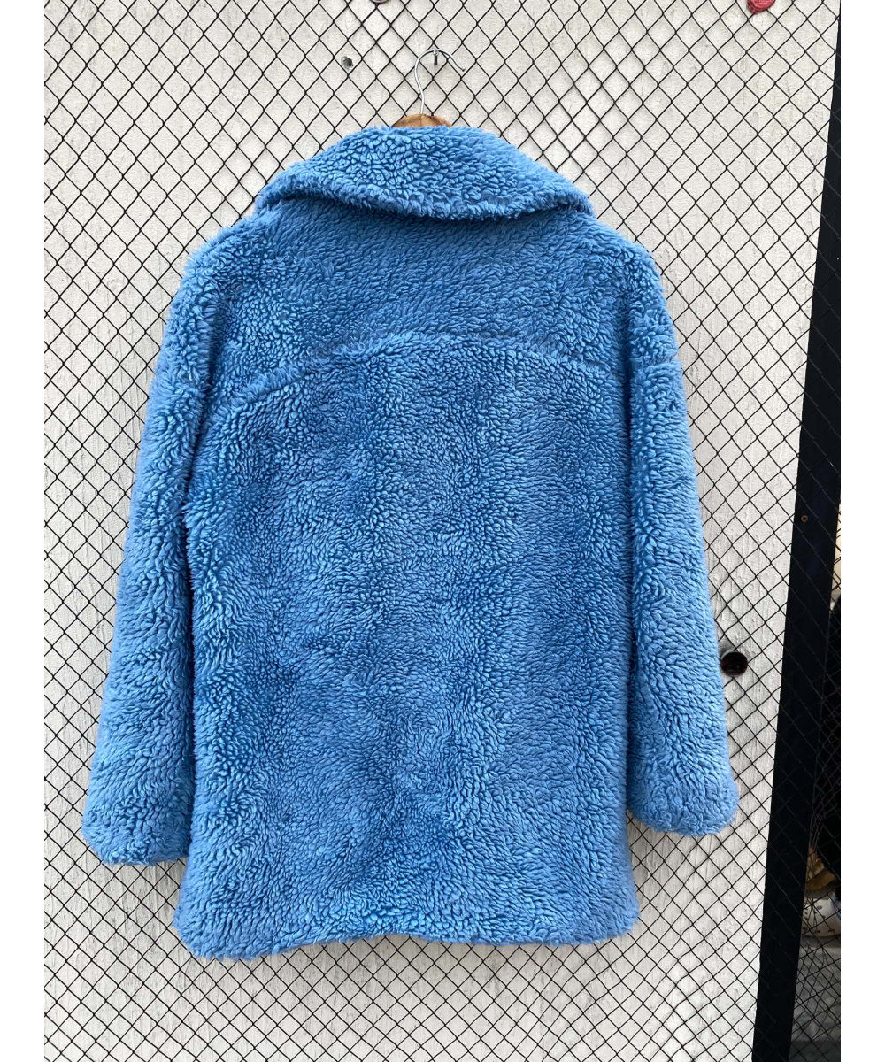 Blue, teddy coat