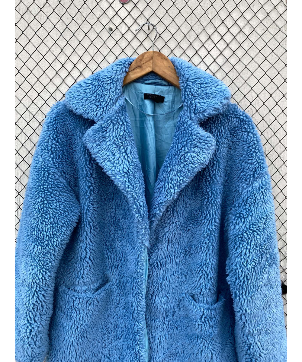 Blue, teddy coat