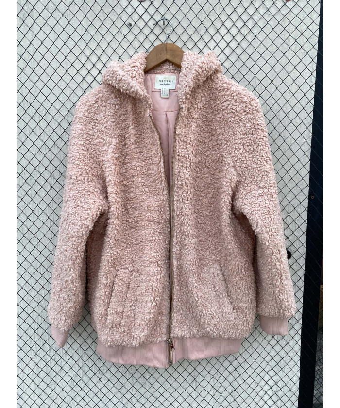 Baby pink-colored, teddy,...