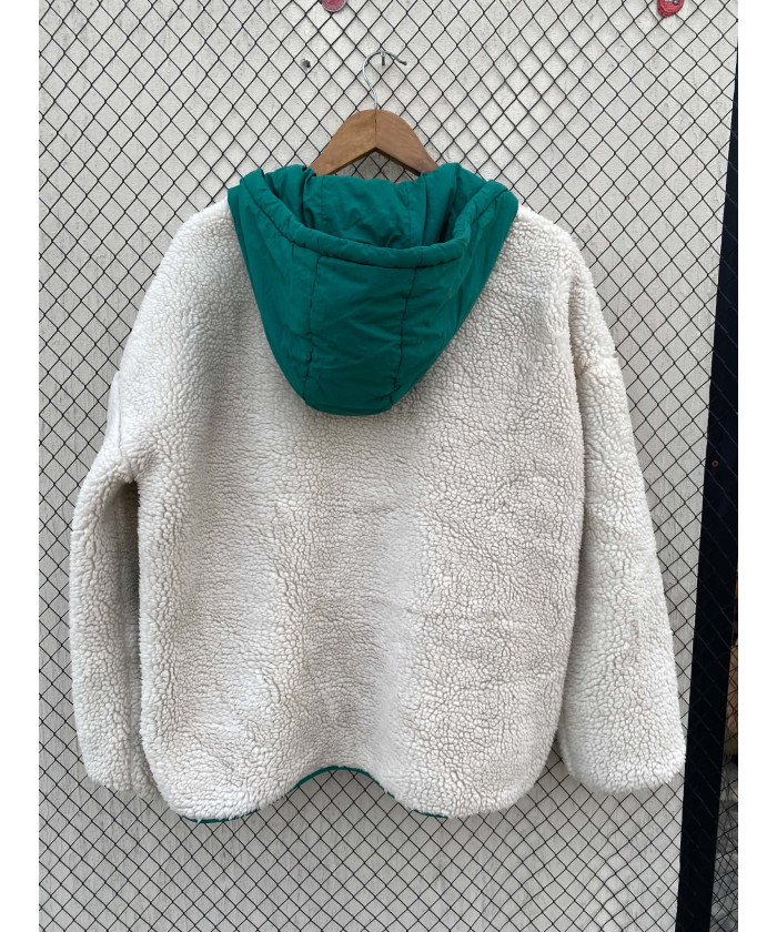 White & green, button-up,...