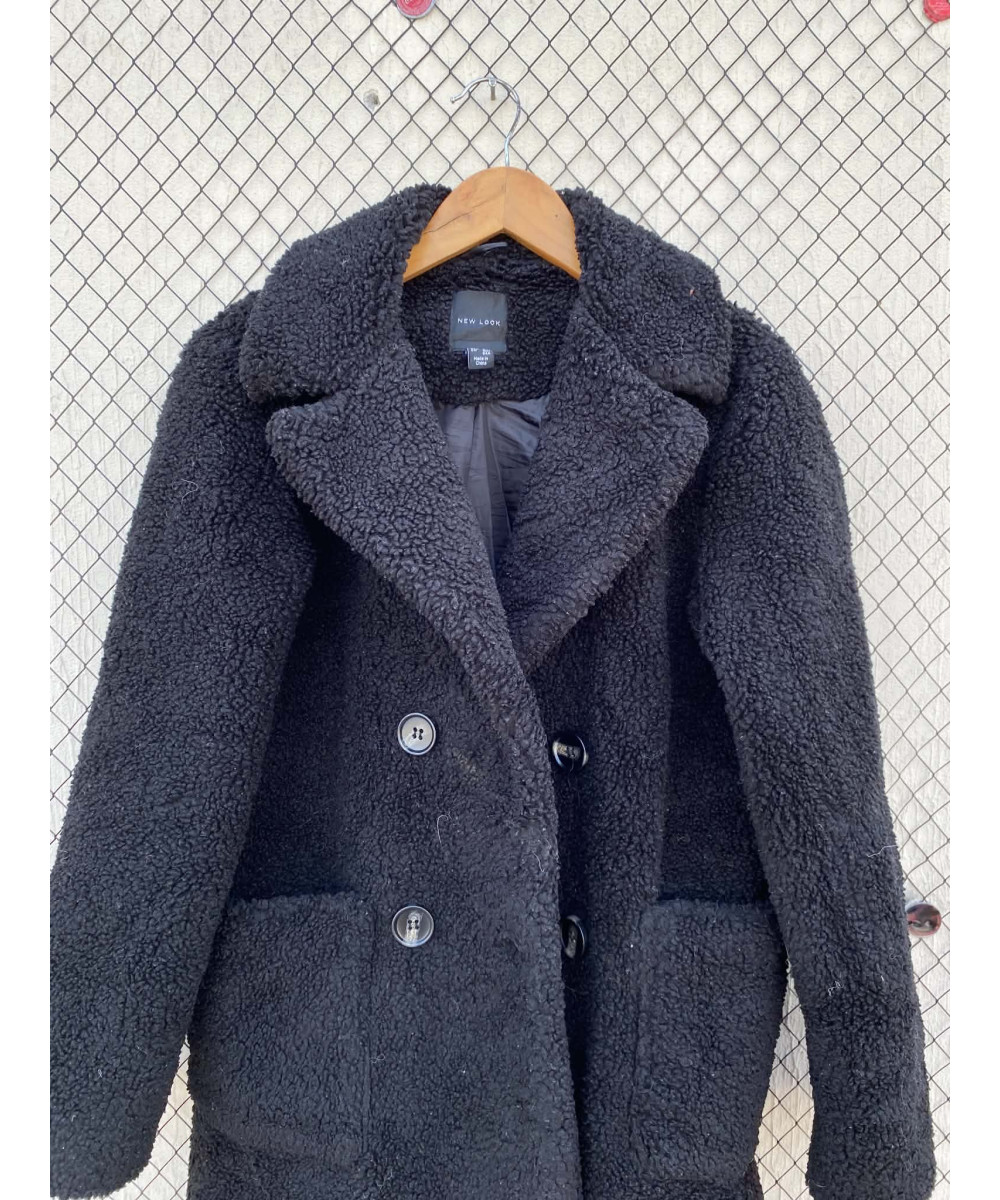 Black, teddy coat