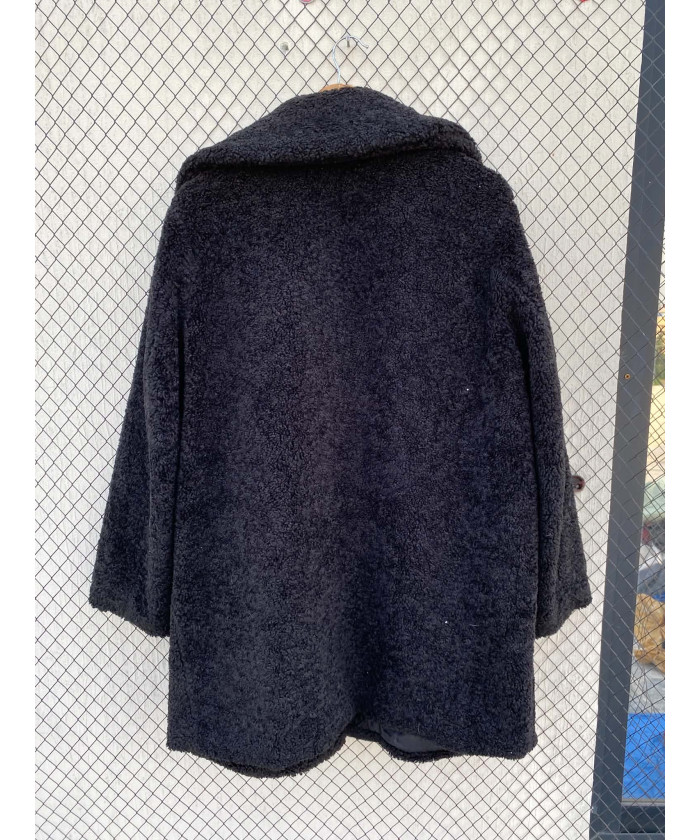Black teddy coat