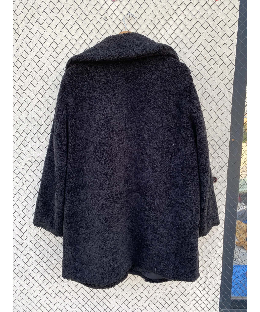 Black teddy coat