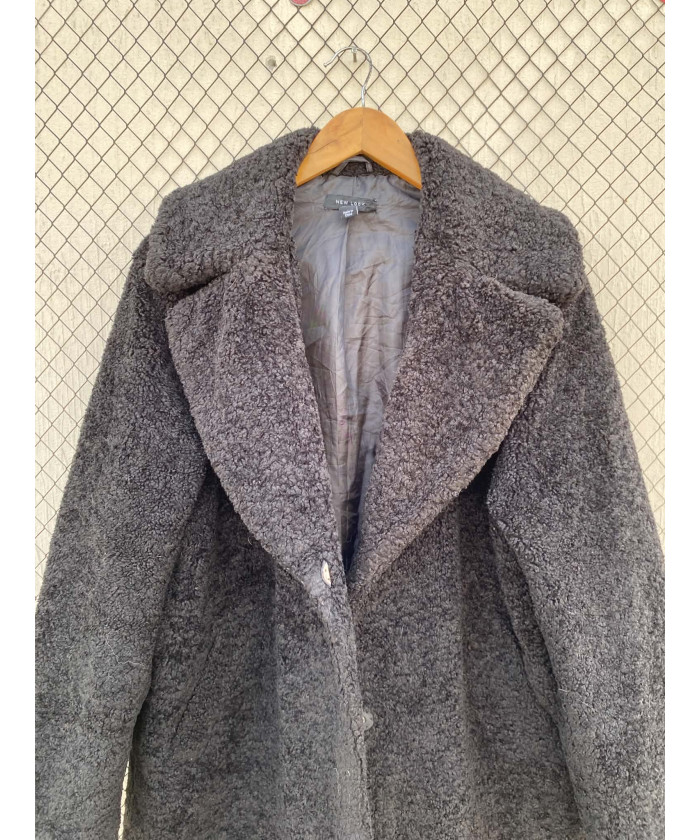 Black teddy coat