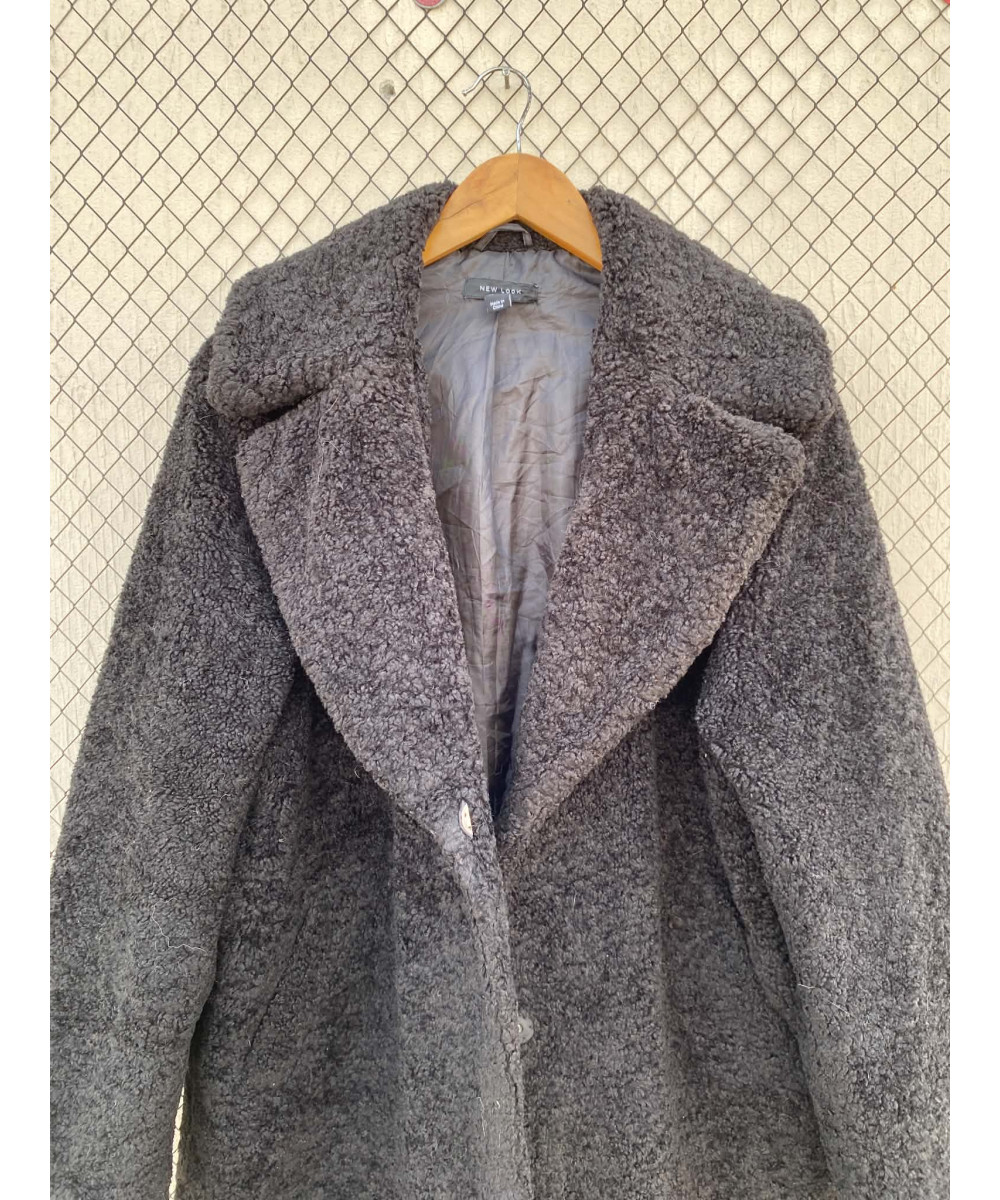Black teddy coat