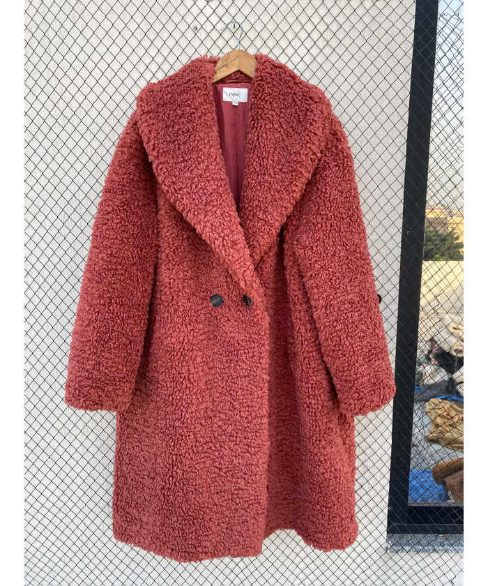 Coral red-colored, long,...